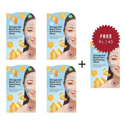 Superdrug Orange and Lava Exfoliating mask 15ml 4pc Set + 1 Full Size Product Worth 25% Value Free