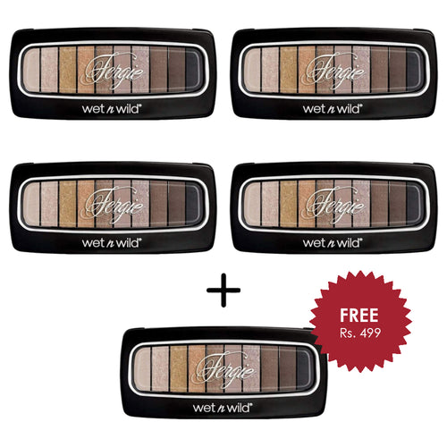 Wet N Wild Studio Eyeshadow Palette - Coming In Latte 4Pcs Set + 1 Full Size Product Worth 25% Value Free