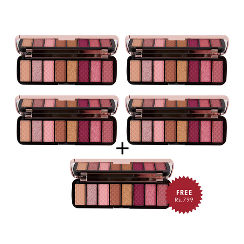 Makeup Revolution Soft Glamour Eyeshadow Palette Soft Luxe 4pc Set + 1 Full Size Product Worth 25% Value Free